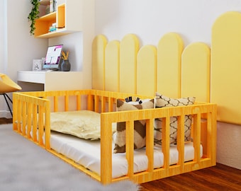 Twin Montessori Floor Bed with Slats PDF Plan: DIY Bed Frame Project (Digital Download)