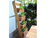 Vertical Ladder Planter Plan, Veggie Planter, Outdoor Planter, garden planter plan, Wood Planter PDF plan