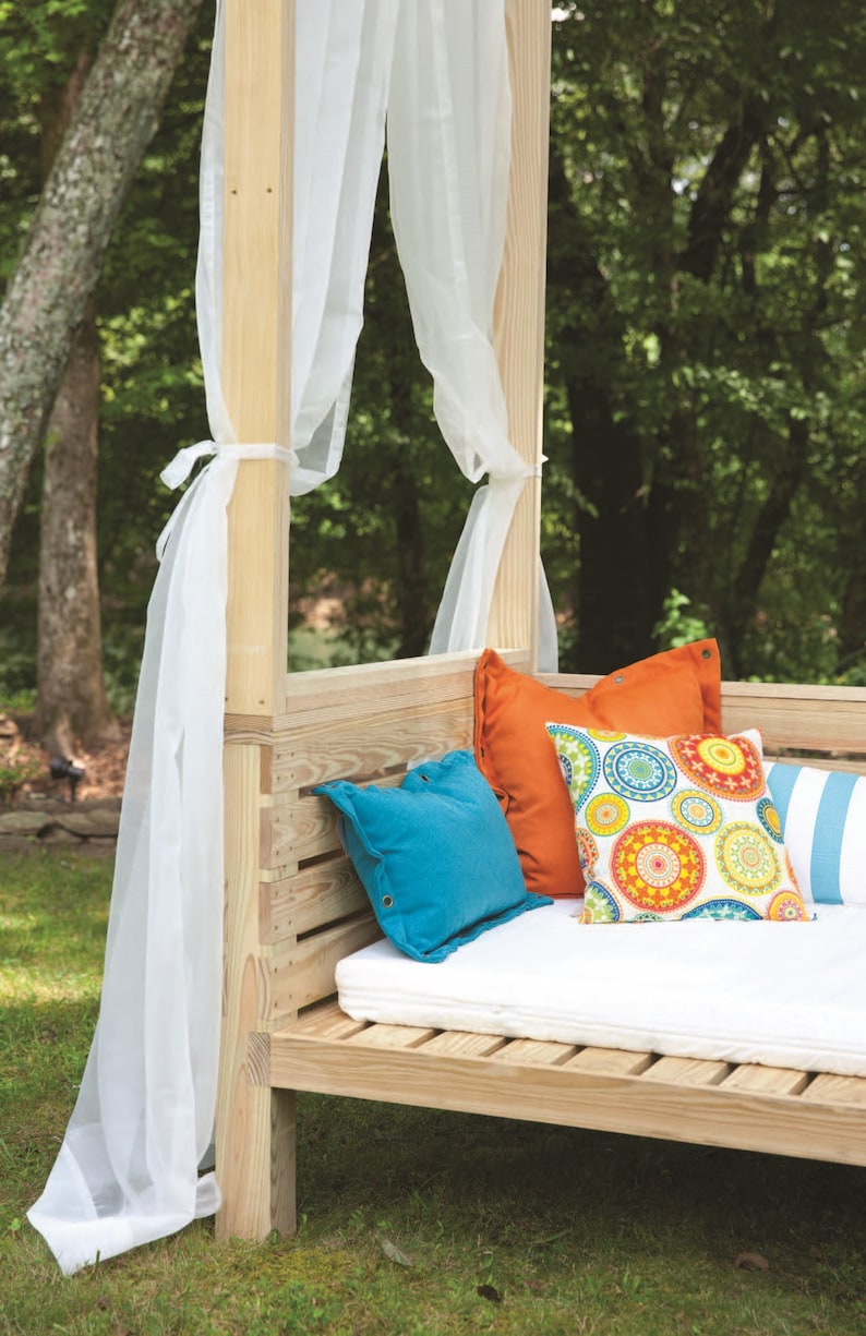 Outdoor Sofa Plans. Wood Daybed Etsy