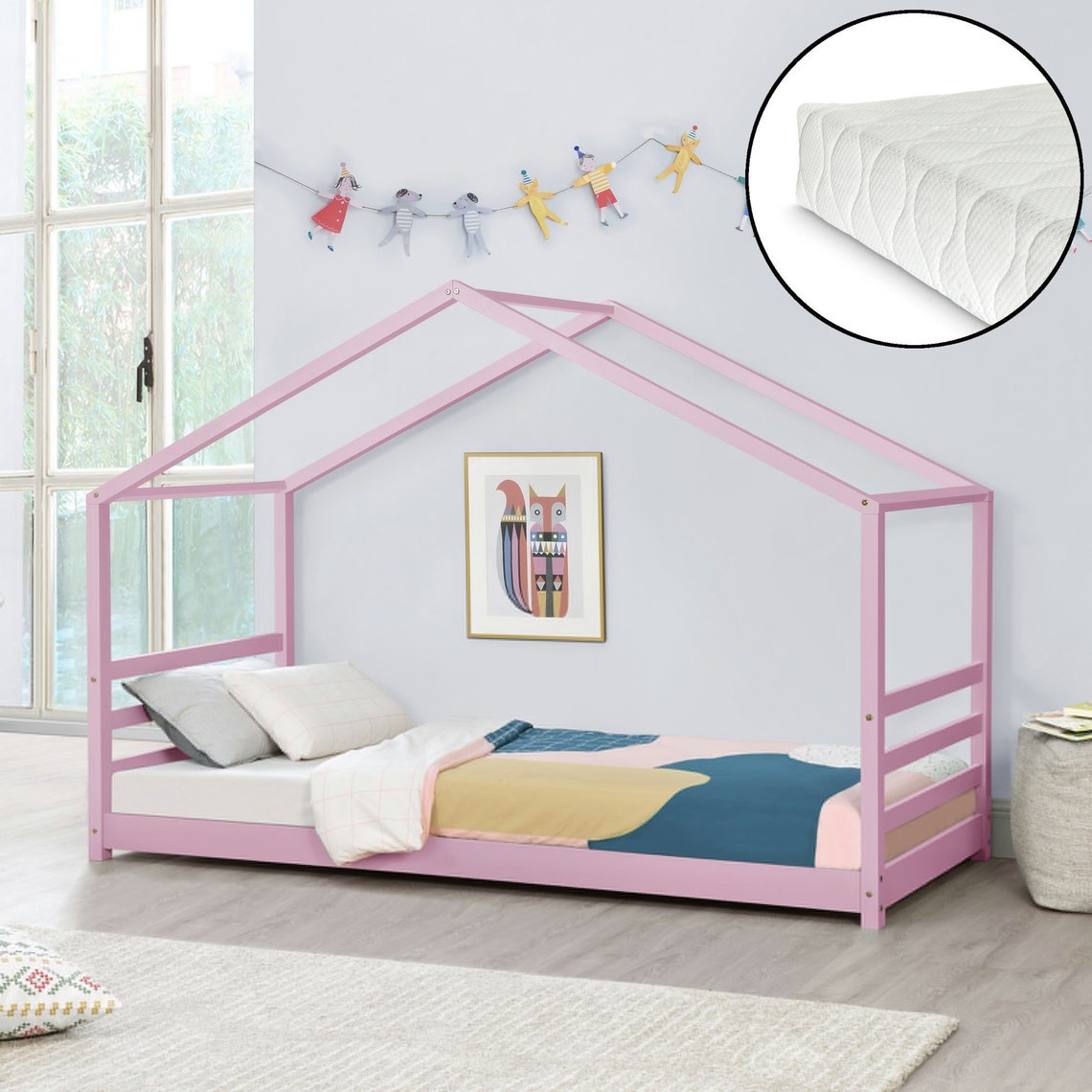 Montessori house bed plans Full size toddler bed plan DIY Etsy