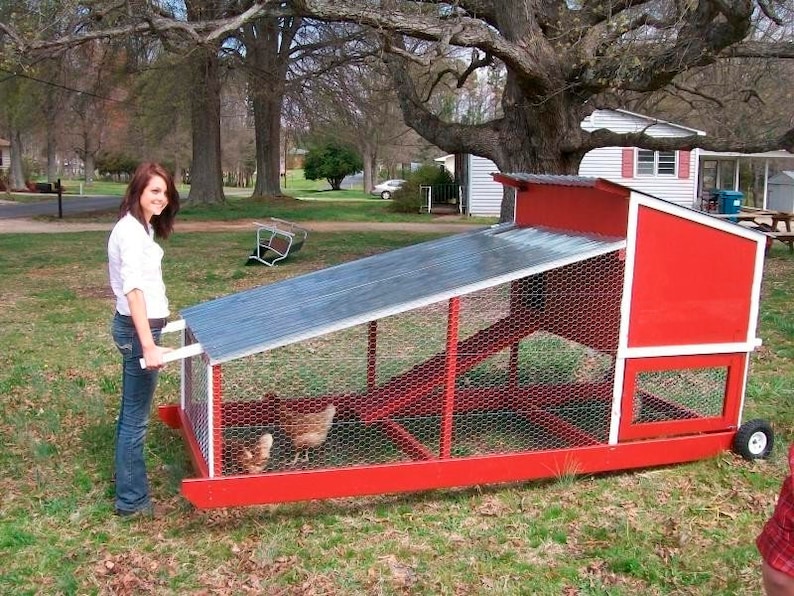 8'x 31/2' Chicken Tractor Plans PDF Backyard Etsy