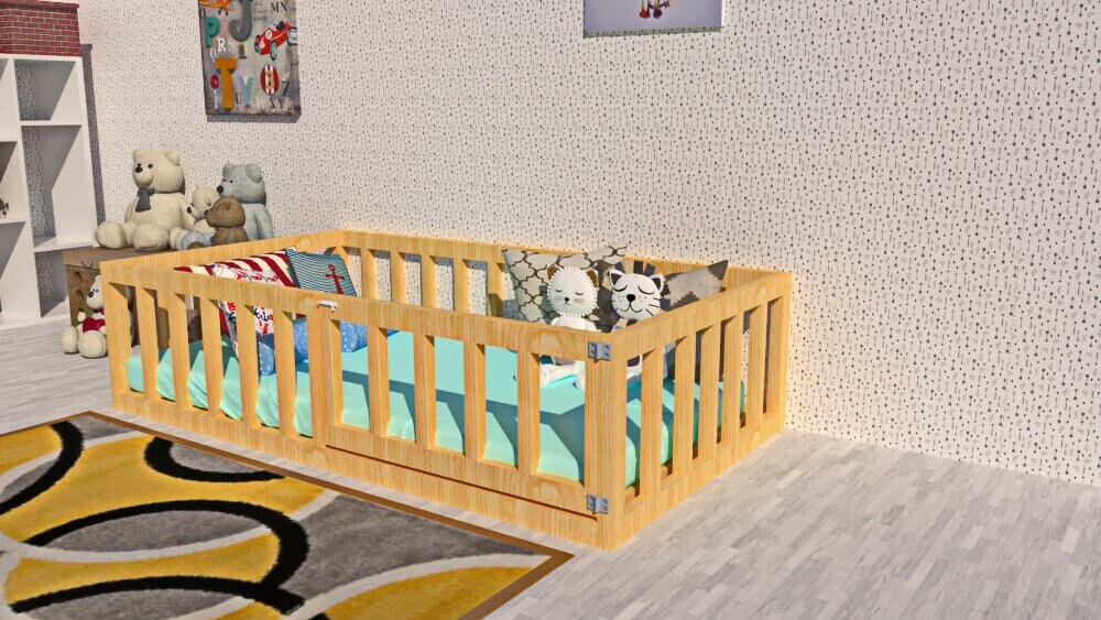 Full Size Toddler Bed Plans Montessori Bed Frame Plans Etsy