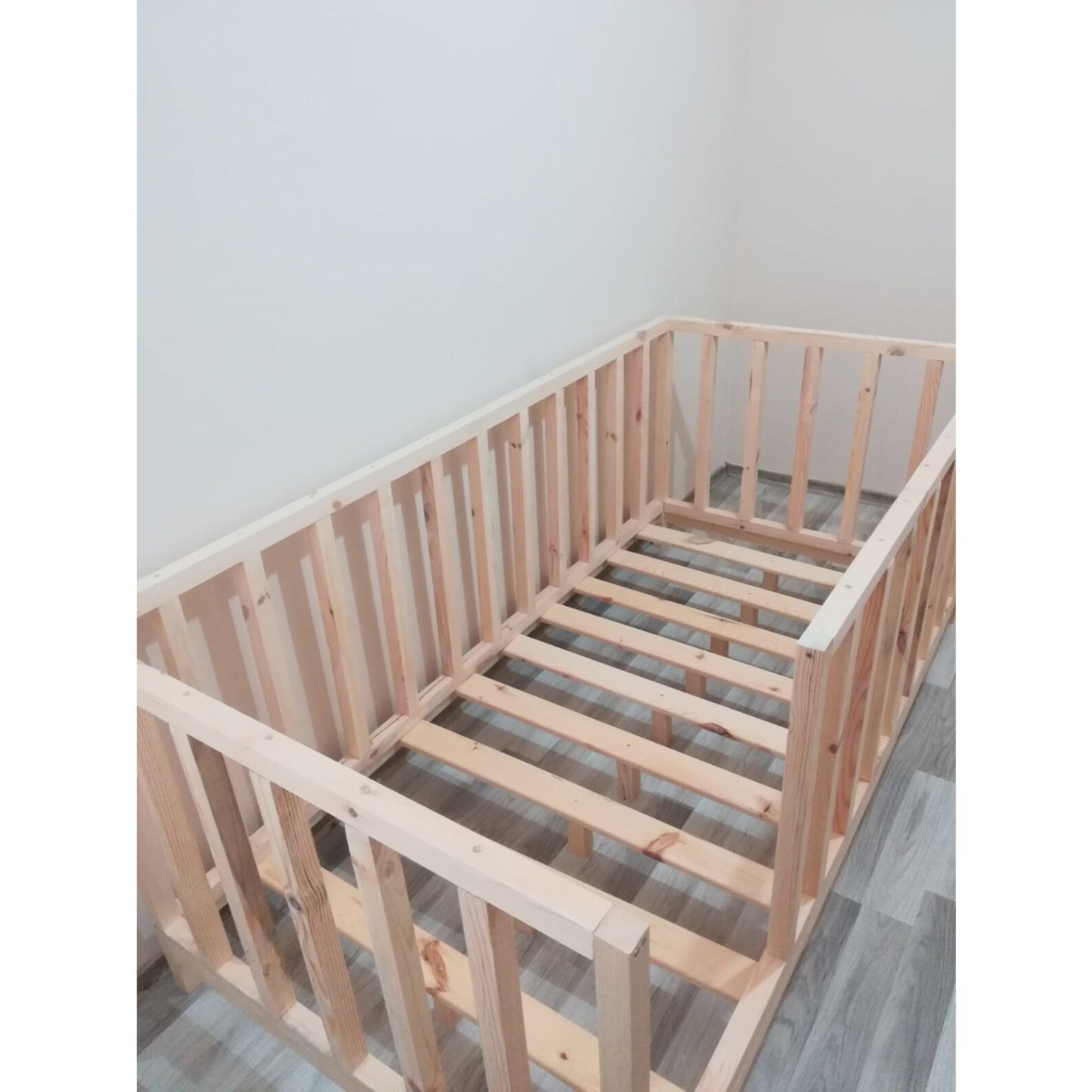 Montessori Twin Size Bed Plan Floor Bed With Slats Nursery Etsy