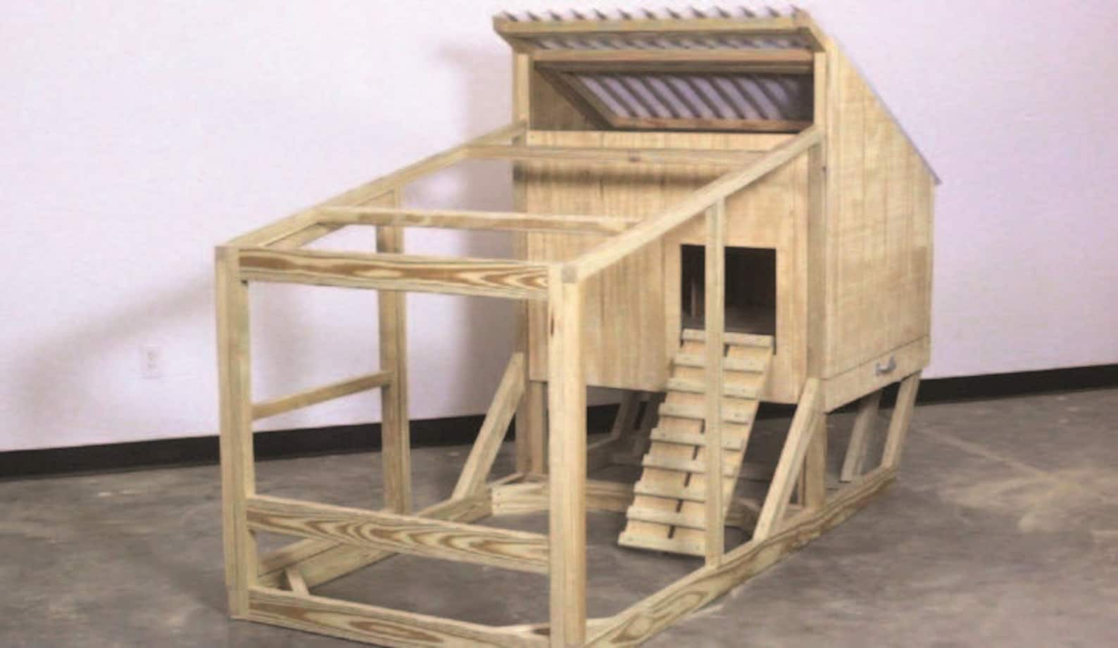 DIY Movable Chicken Coop Plans PDF 41x94 Etsy