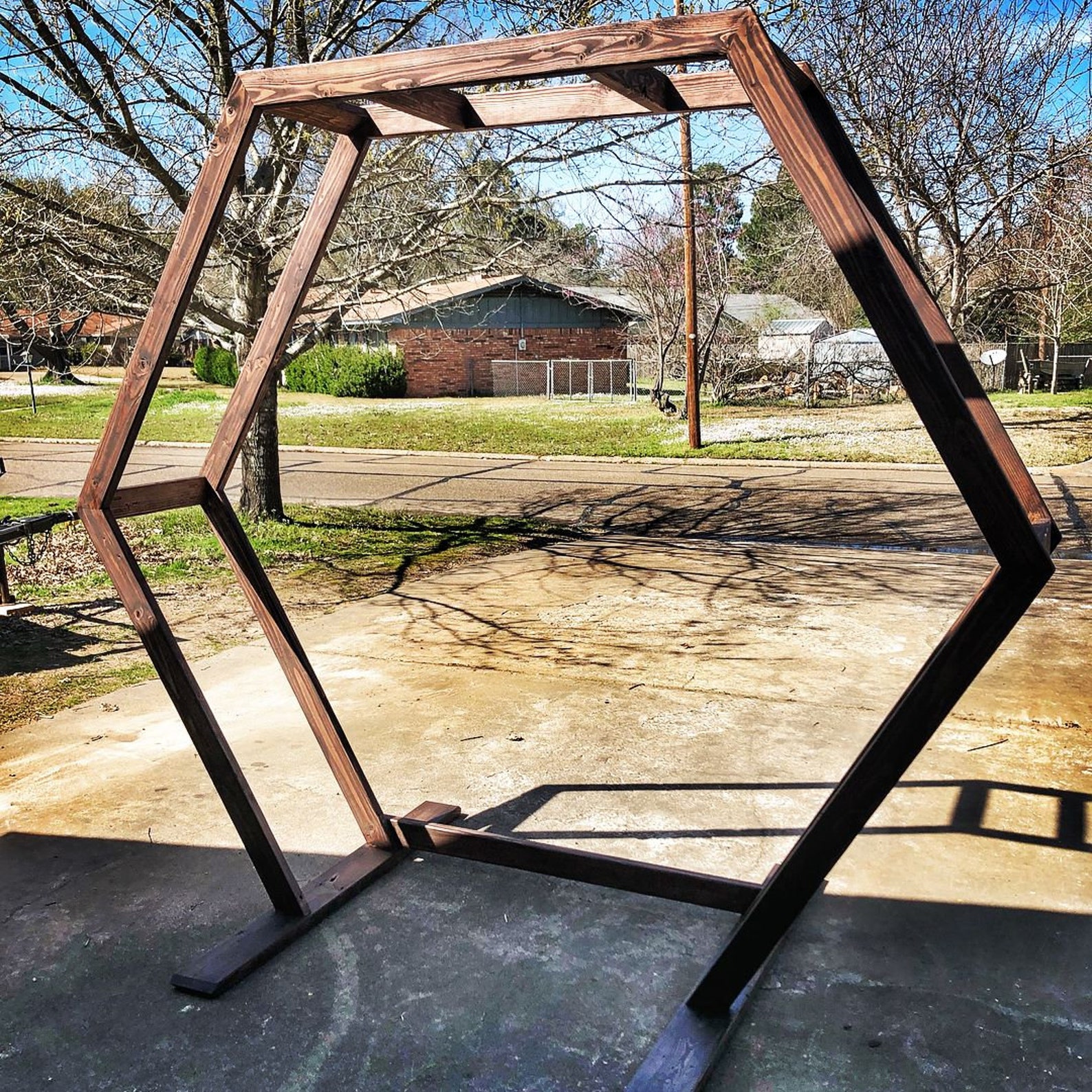 Hexagon Wedding Arbor DIY Plans Pdf/arbor Plan/wedding Trellis Etsy