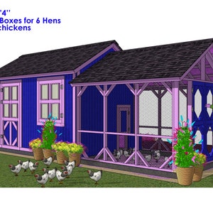 DIY Chicken Coop & Garden Shed Plans (PDF) - 21' x 8' Backyard Hen House