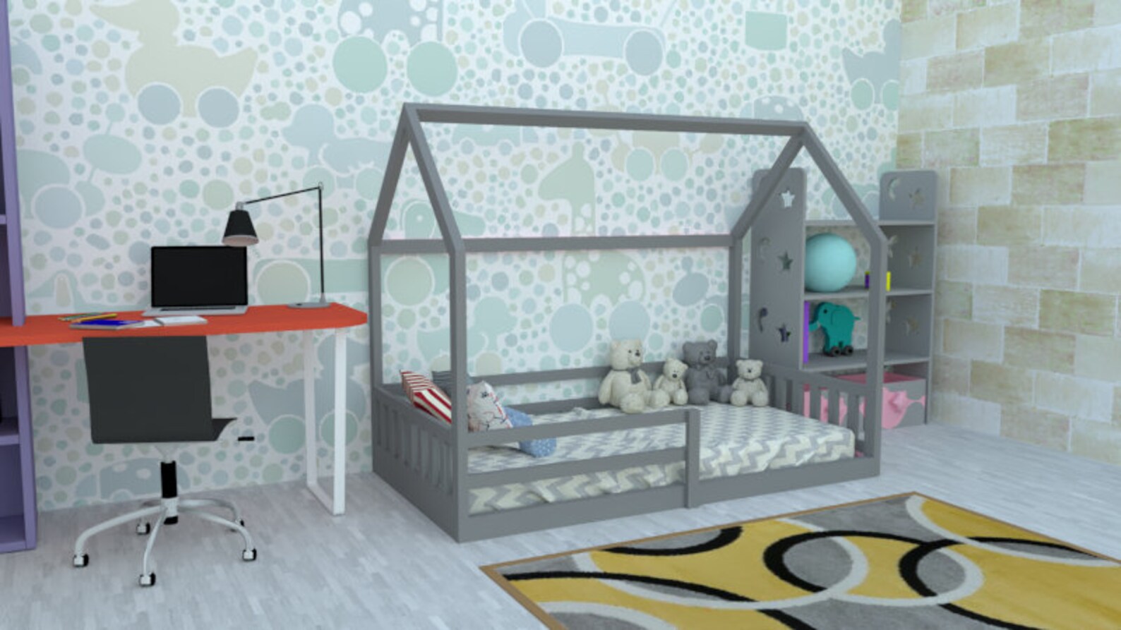 Montessori House Bed Plans Twin Size Bed Plan DIY Floor Bed Etsy