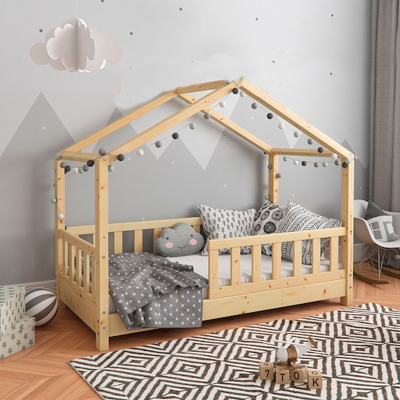 Montessori House Bed PDF Plan 120x190 