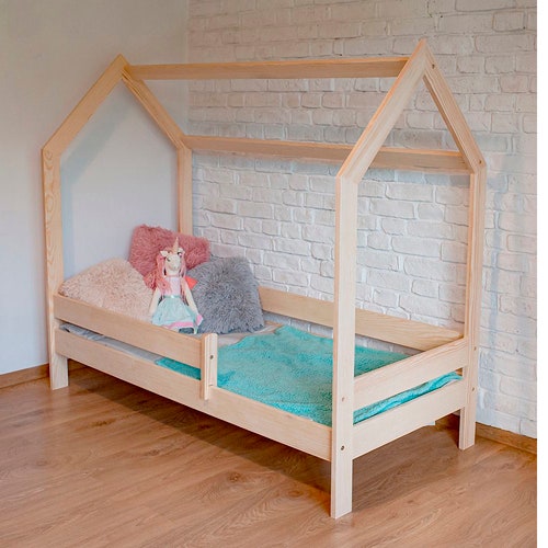 Montessori Twin House Bed Plans. DIY Project Etsy