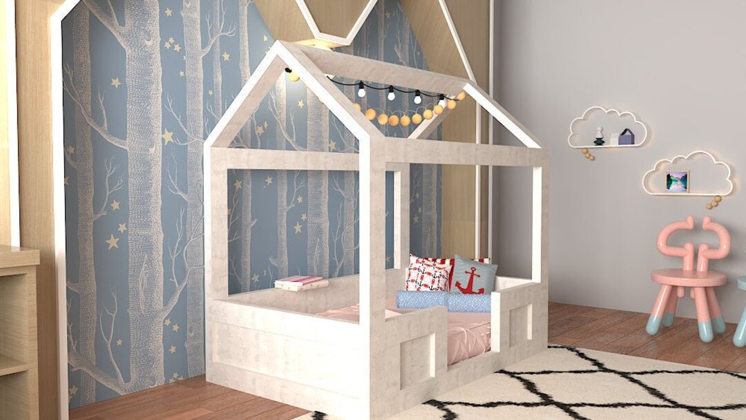Montessori House Bed Plan. Twin Size Bed Digital Plan DIY Bed Etsy