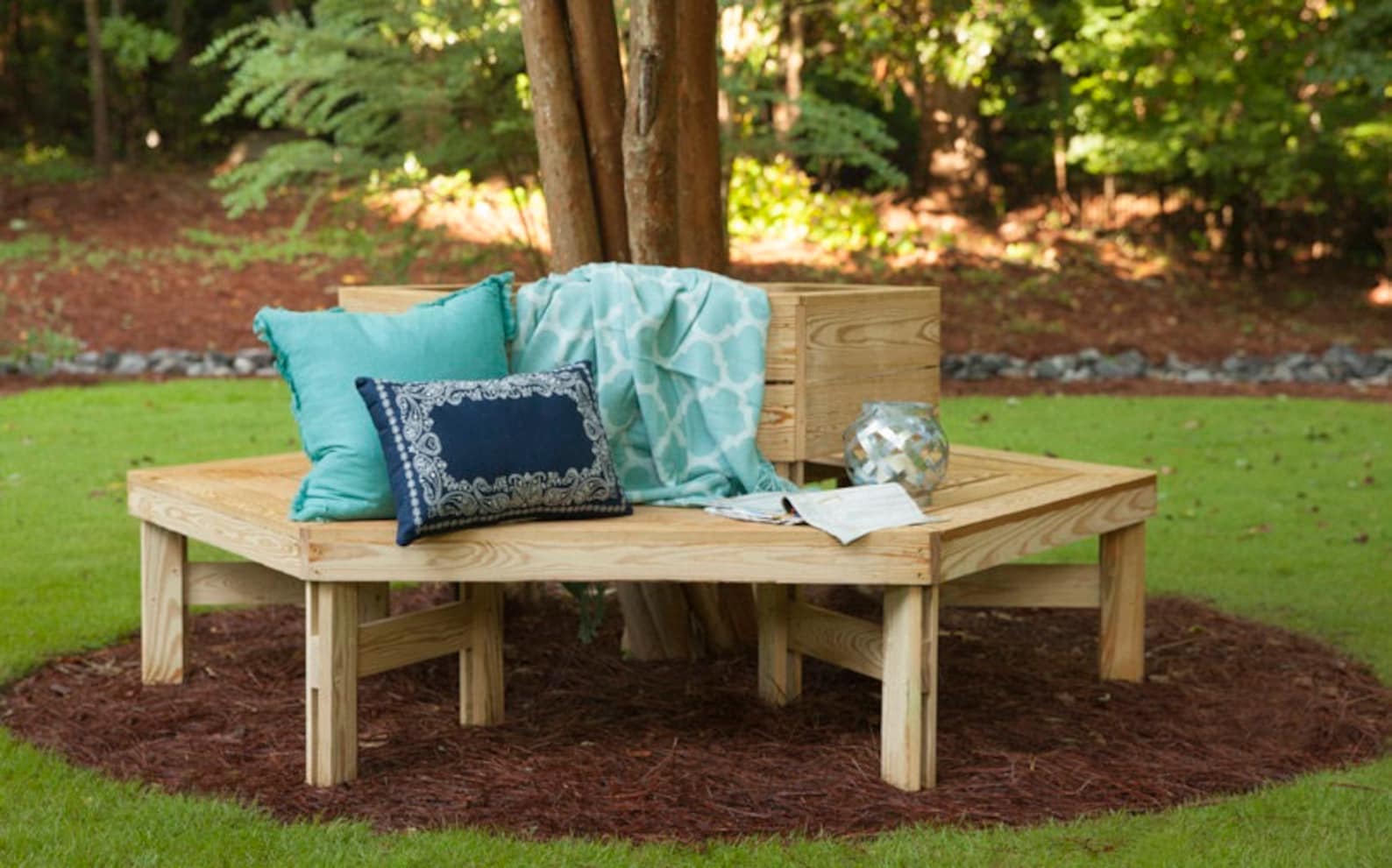 Hexagon Tree Bench Plans. DIY Plans Etsy
