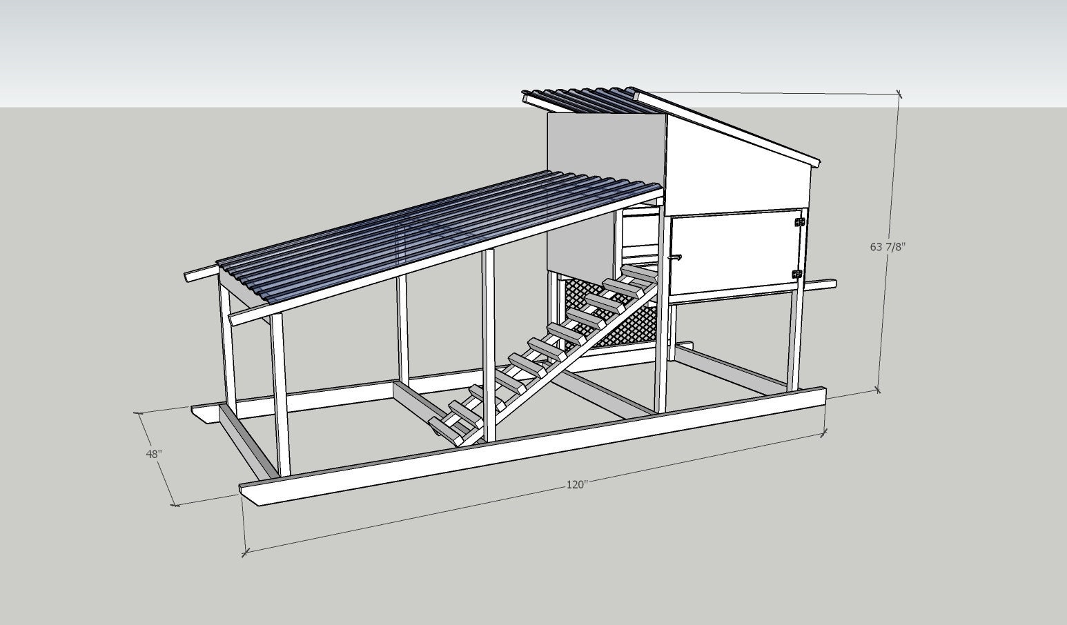 10'x 4' Chicken Tractor Plans PDF Backyard Chicken Etsy