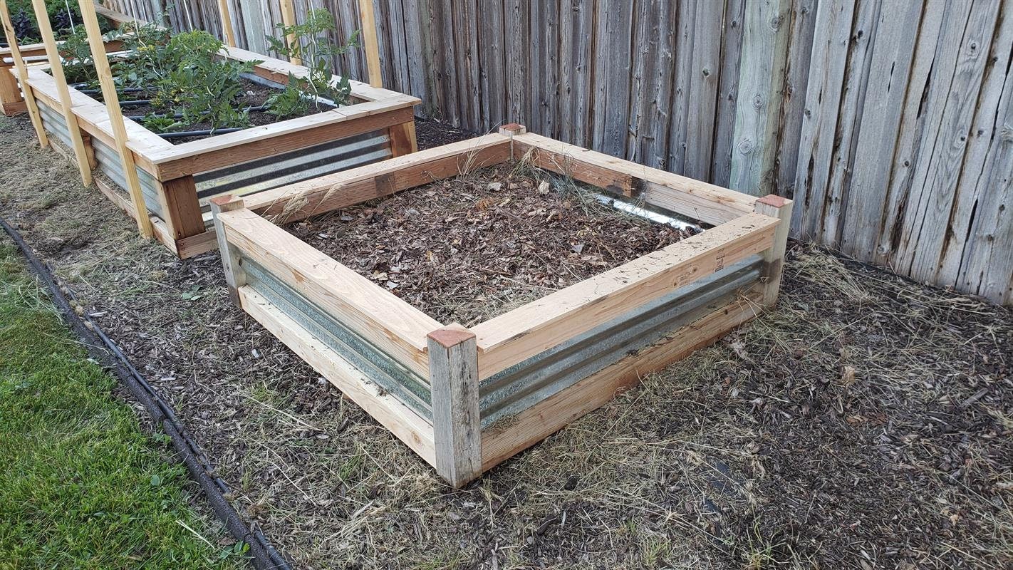 4X4 Raised Garden Bed Step by Step Plans/Corrugated Metal Beds Etsy