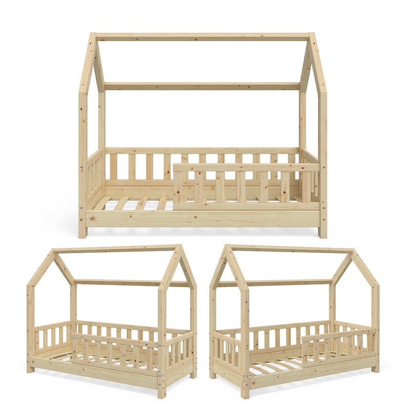 Twin Size House Bed PDF Plan Montessori Bed Plan DIY Floor Etsy