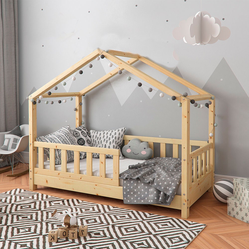 Cuna - Cama Montessori para bebé (2en1) madera de 70x140 cm