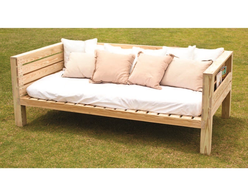 Outdoor Sofa Plans. Wood Daybed Etsy