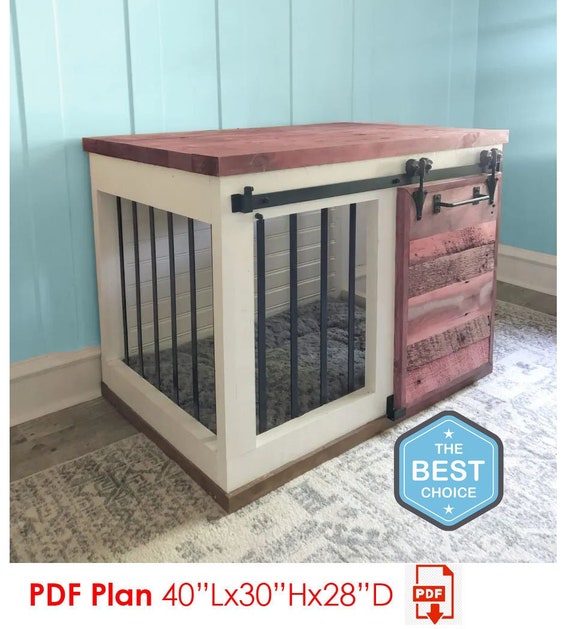 Large Dog Crate Furniture Plan (PDF)