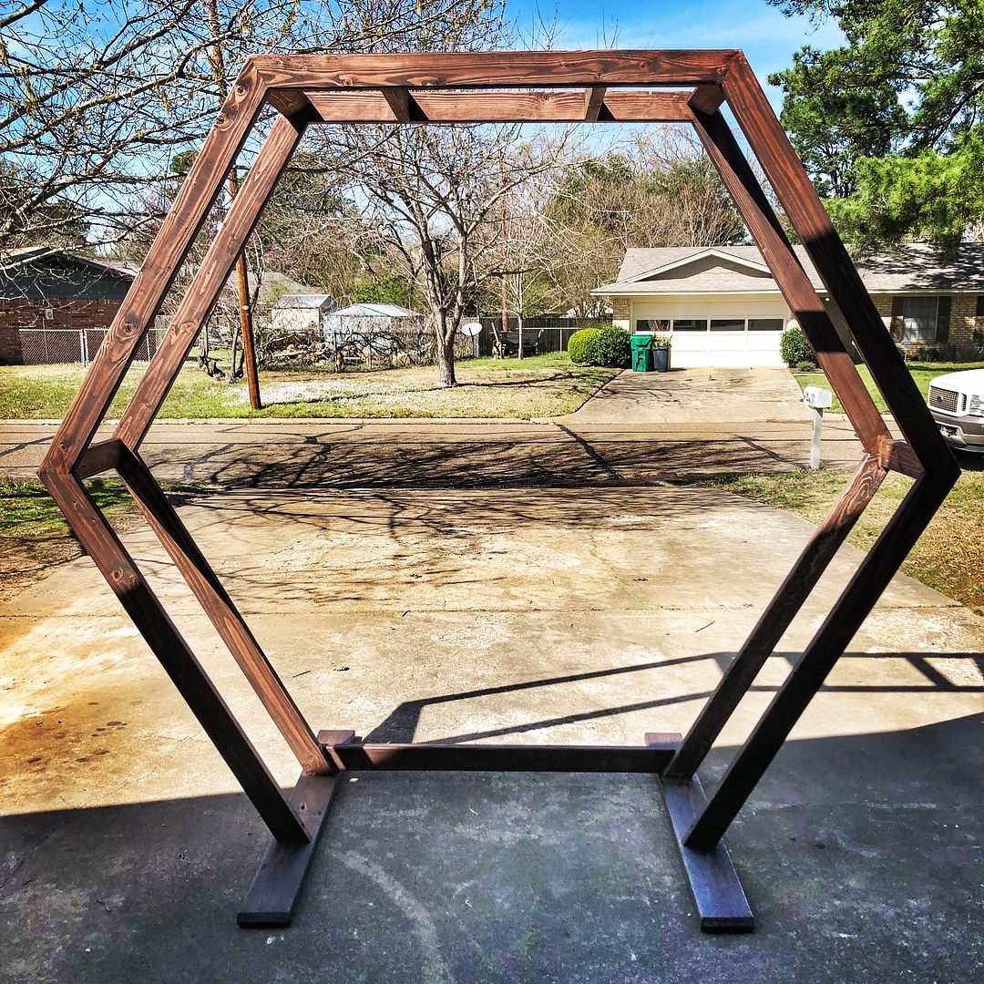 Hexagon Wedding Arbor DIY Plans Pdf/arbor Plan/wedding Trellis - Etsy UK
