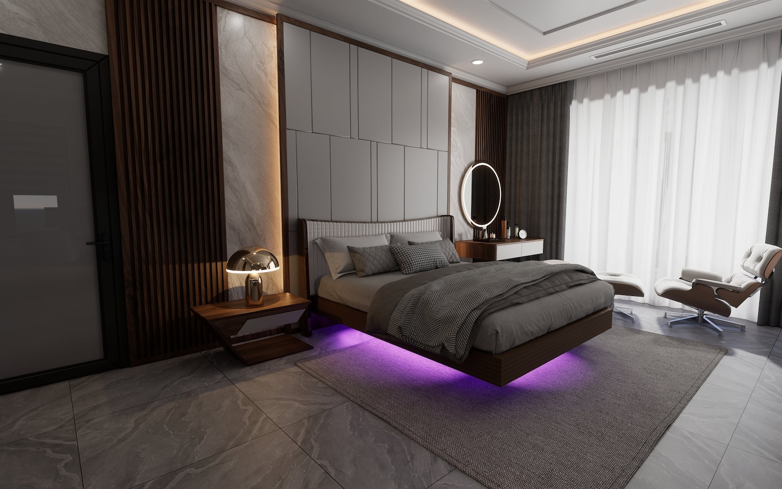 Queen Size Floating Bed digital Plan Floating Bed Frame Etsy