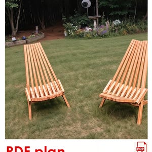Kentucky Stick Chair Plans PDF Plan, Folding Wooden chair plan, lounge chair ,Camping Chair