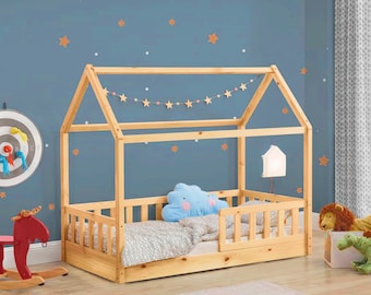 Montessori Toddler House Bed Plan: Wood Crib (PDF Download)