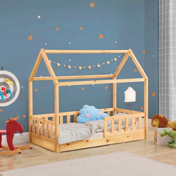 Toddler Bed Plan. Kid Bed Plan. Wood Bed Plan. Montessori Bed House Bed Children Crib Kids Bedroom Floor Bed Kids Etsy UK
