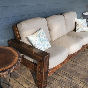 Wooden sofa plan - outdoor sofa - couch plan - sectional couch for garden furniture - Wood Daybed