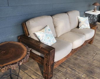 Wooden Outdoor Sofa Plan: Garden Couch, Wood Daybed (PDF Download)