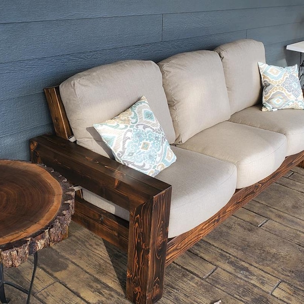 Wooden sofa plan - outdoor sofa - couch plan - sectional couch for garden furniture - Wood Daybed