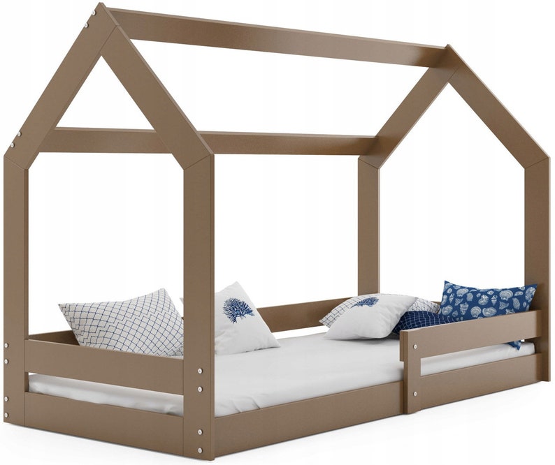 Montessori Toddler House Bed Frame Plans. DIY Crib Size Bed Etsy