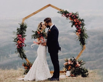 7-Sided Wedding Arbor DIY Plans: Heptagon Trellis (PDF)