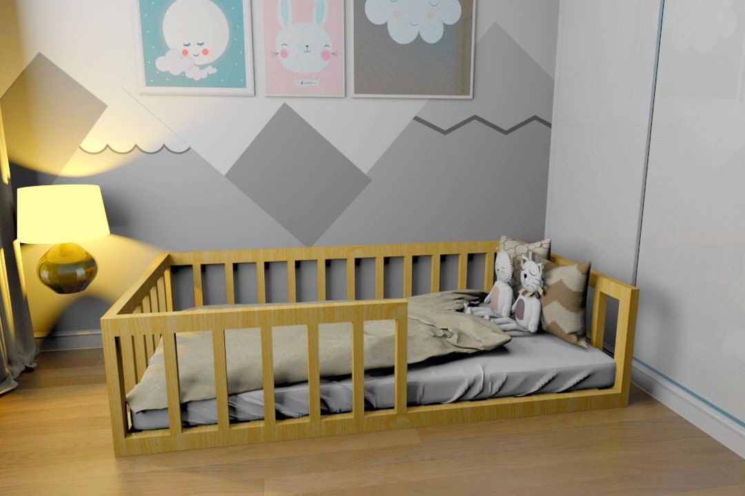 Full Size Toddler Bed Plans Montessori Bed Frame Plans Etsy