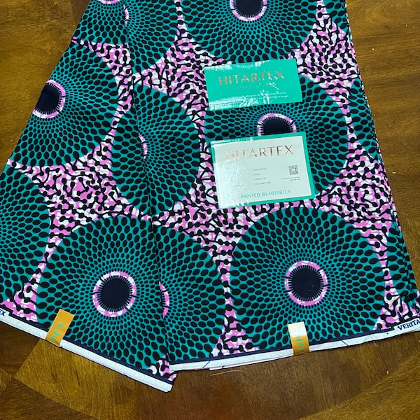 African Wax Print per 6 yards/Ankara Fabric/African Head wraps/African dresses/Doll Fabric/Special project/beautiful pattern