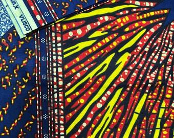 African Wax Print per 6 yards/beautiful print/Wax/Ankara Fabric/African Head wraps/African dresses/Doll Cloth/Lamp Shades