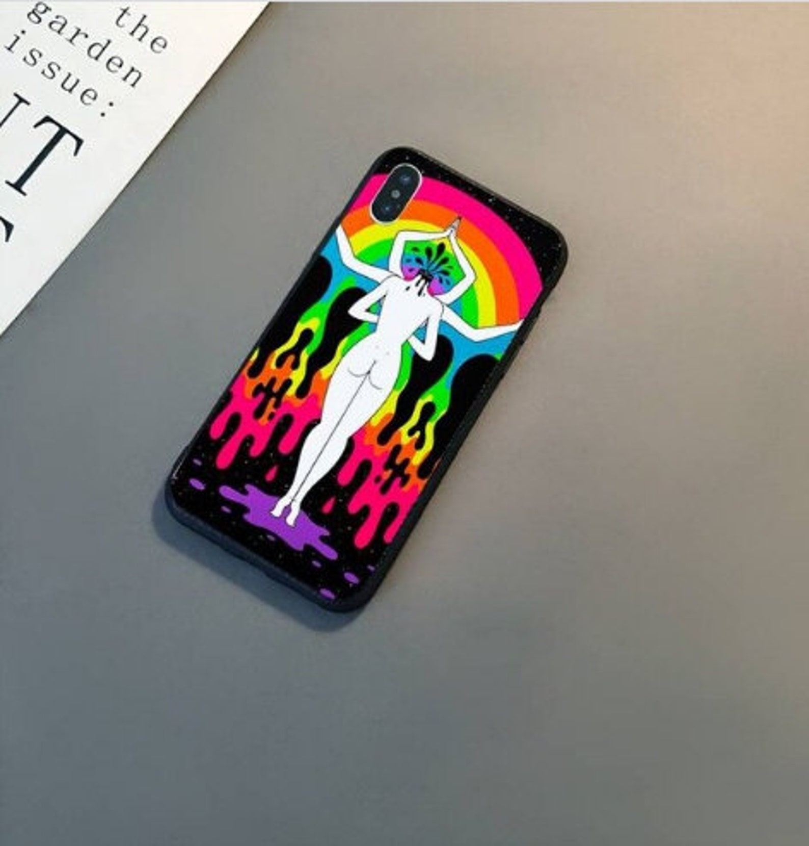 Psychedelic Trippy Phone Case Colorful Phone Cases For | Etsy