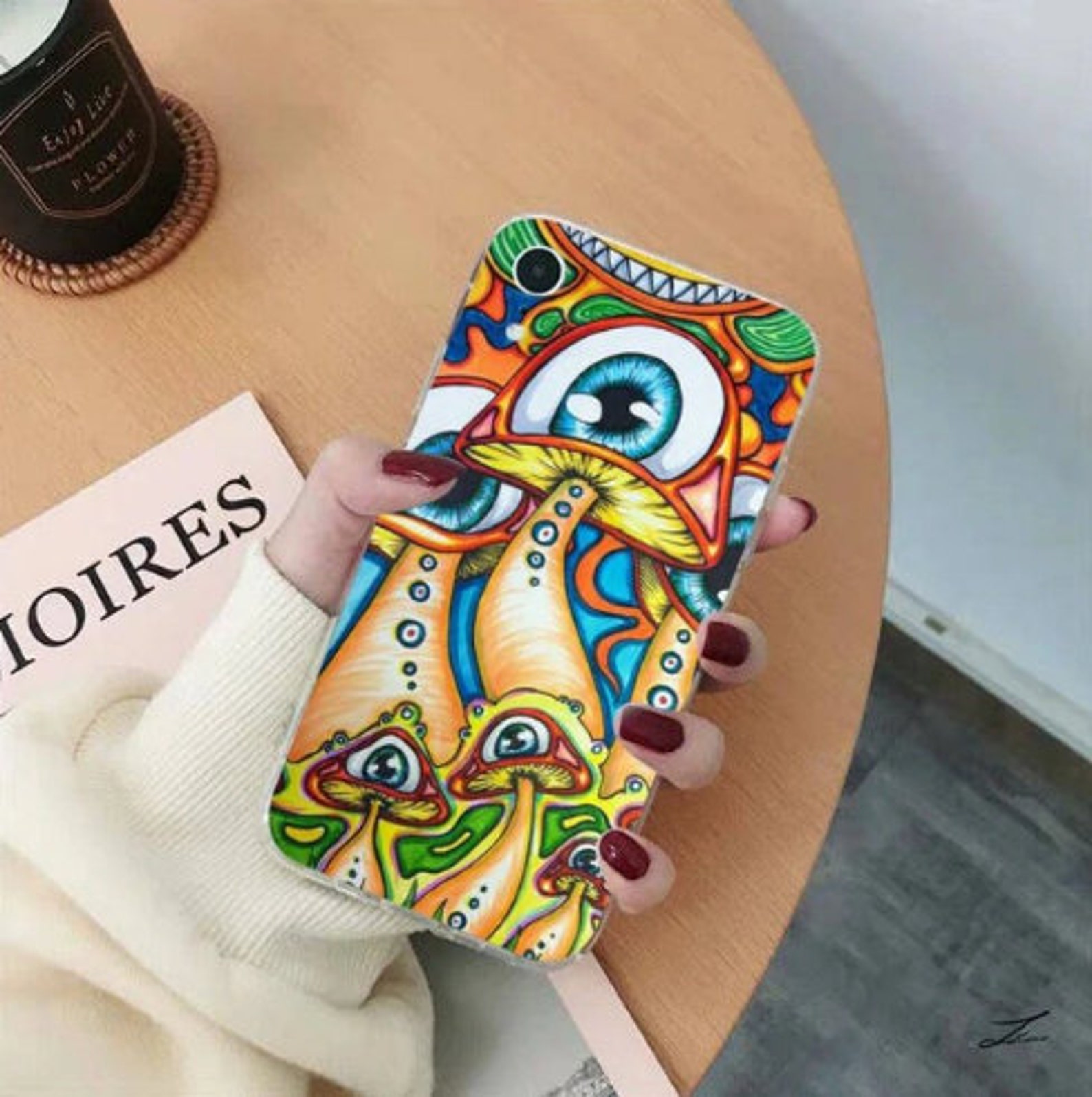 Psychedelic Trippy Phone Case Colorful Phone Cases For | Etsy