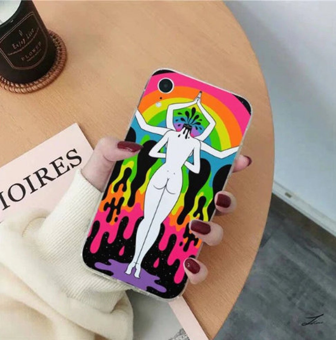 Psychedelic Trippy Phone Case Colorful Phone Cases For | Etsy