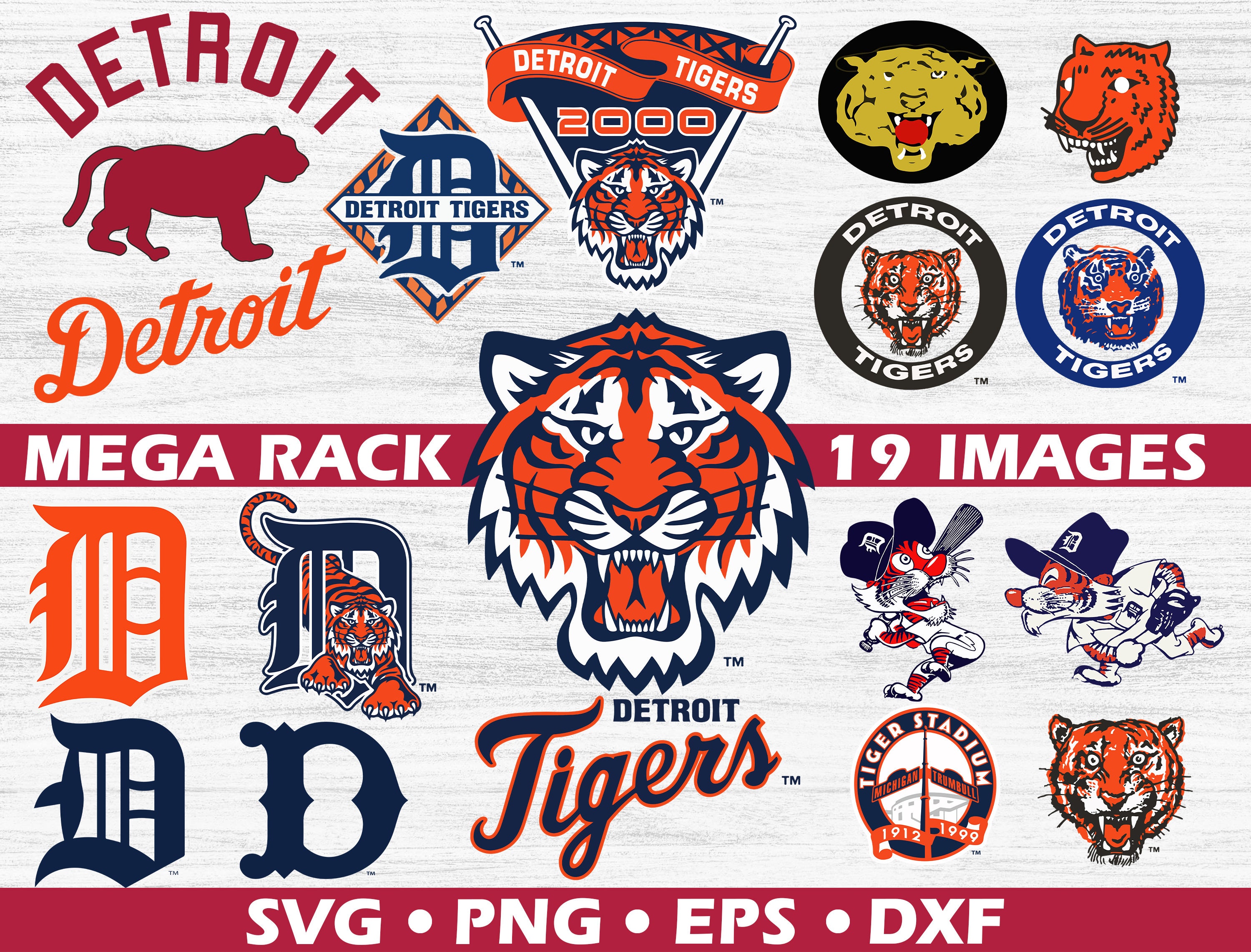 MLB Detroit Tigers Svg Logo Mlb svg MLB Football SVG cut Etsy