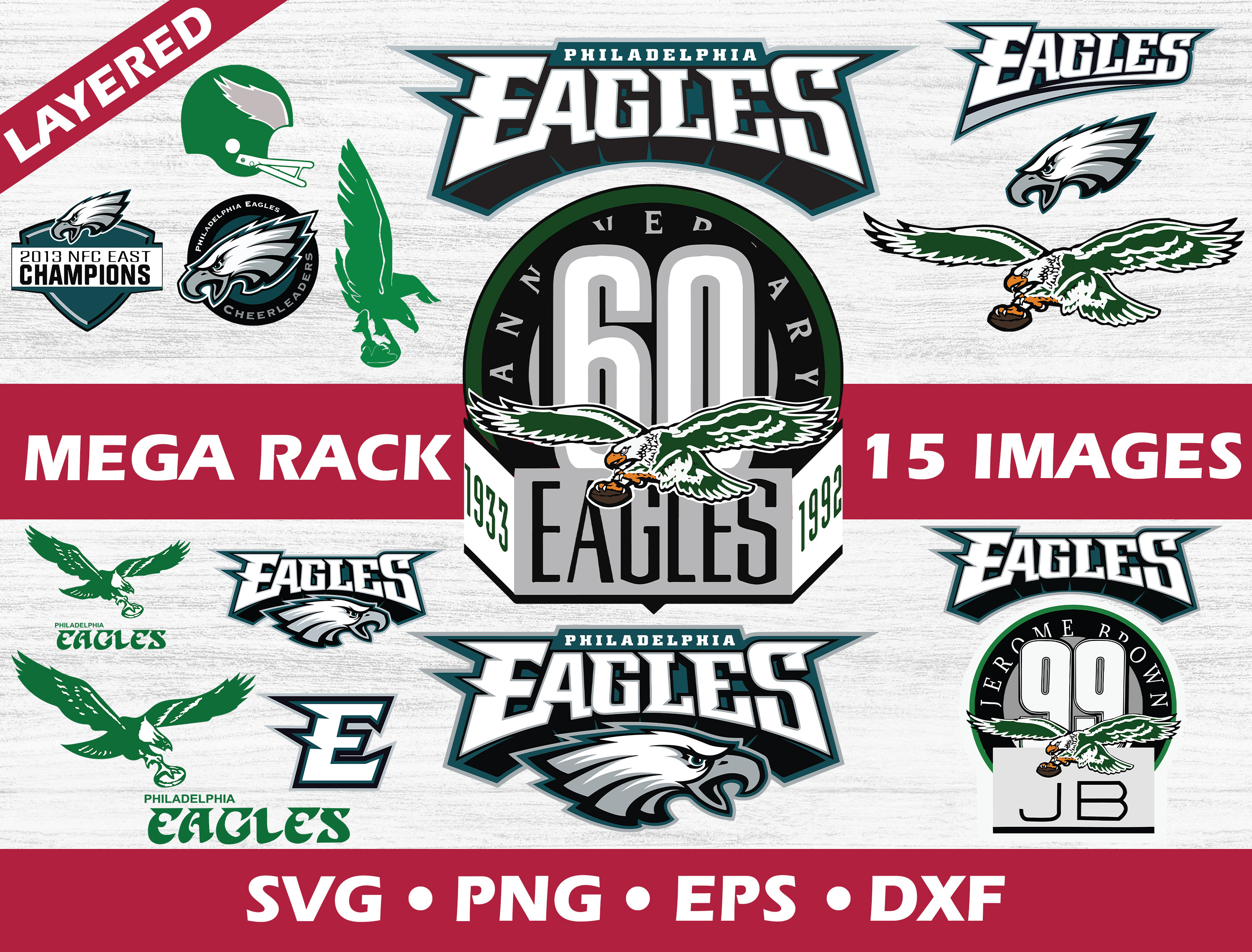 Philadelphia Eagles svgLogo NFL Football SVG cut file for | Etsy