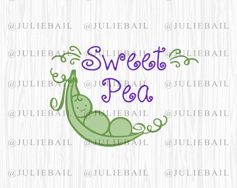 Sweet Pea Svg Etsy