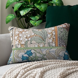 Lily of the Valley Print Lumbar Pillow