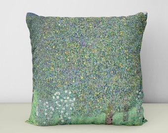 Cojín con estampado de árboles de Gustav Klimt: arte abstracto