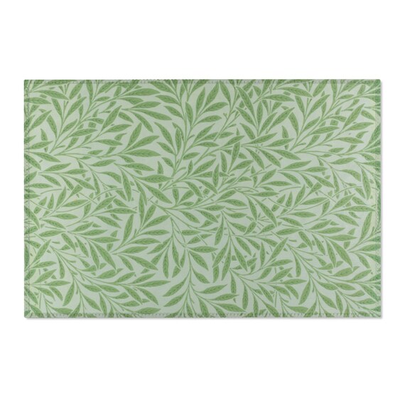 William Morris Leaves Print Area Rug, Mint Green Leaves Pattern Decorative  Rug, 2x3 Botanical Area Rug, 24x36 Area Rug, Vintage Print Rug - Etsy