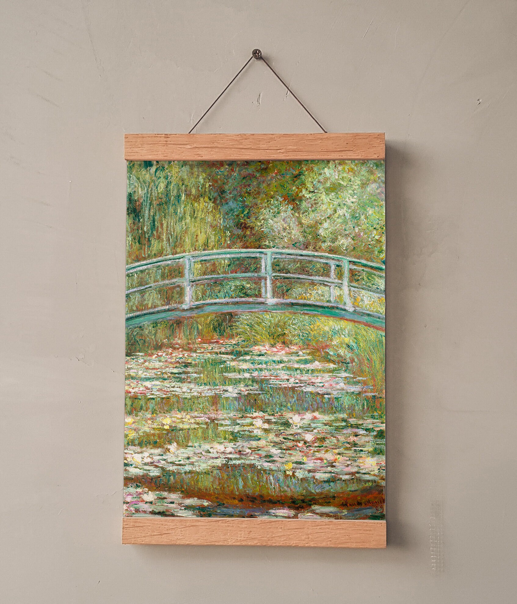 世界の名画　工芸印刷　クロード・モネ『風景』アートポスター　ジークレー Amazon.co.jp: 世界の名画・モネ モネの庭アイリス ジークレー