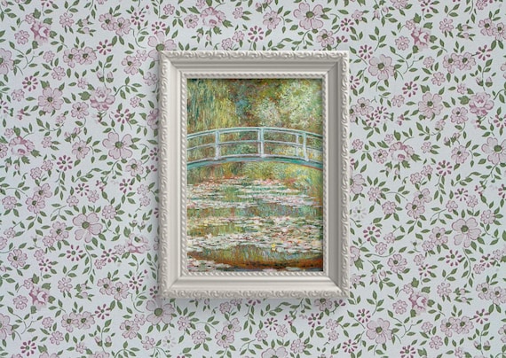 モネの睡蓮の池のジクレー版画：印象派の風景画 - Etsy 日本
