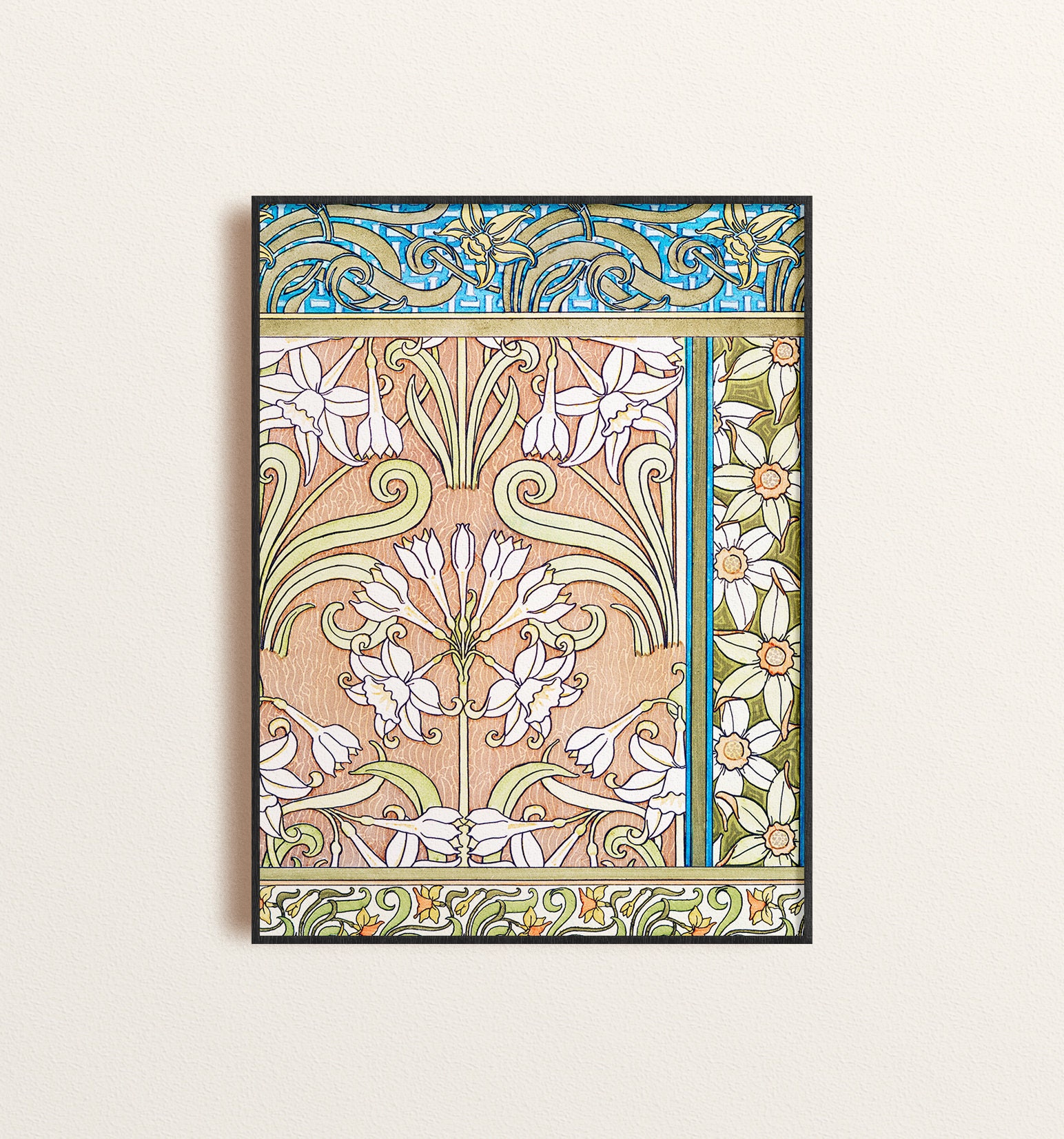 【ヴィンテージ】ART NOUVEAU アール・ヌーヴォー作品集 アール・ヌーヴォー 花のデザイン ART NOUVEAU ウジェーヌ