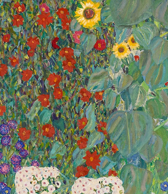 Gustav Klimt Flower Garden Poster, Colorful Florals Painting Art Print,  Spring Blooms Home Decor, Garden Flowers Wall Art, Art Lover Decor - Etsy  Norway