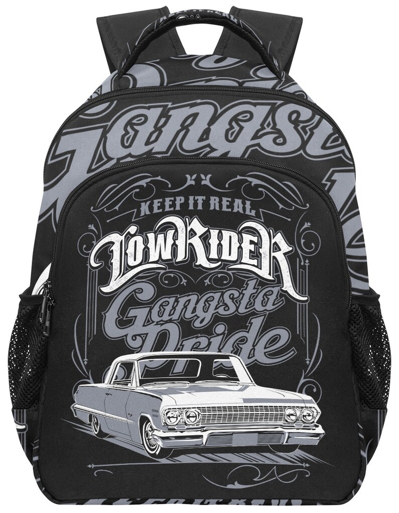 Lowrider Backpack Gangsta Pride Gangster Gangsters Cholo Chicano Vato ...