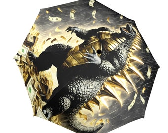 Ombrello Godzilla Semi Automatico Pieghevole