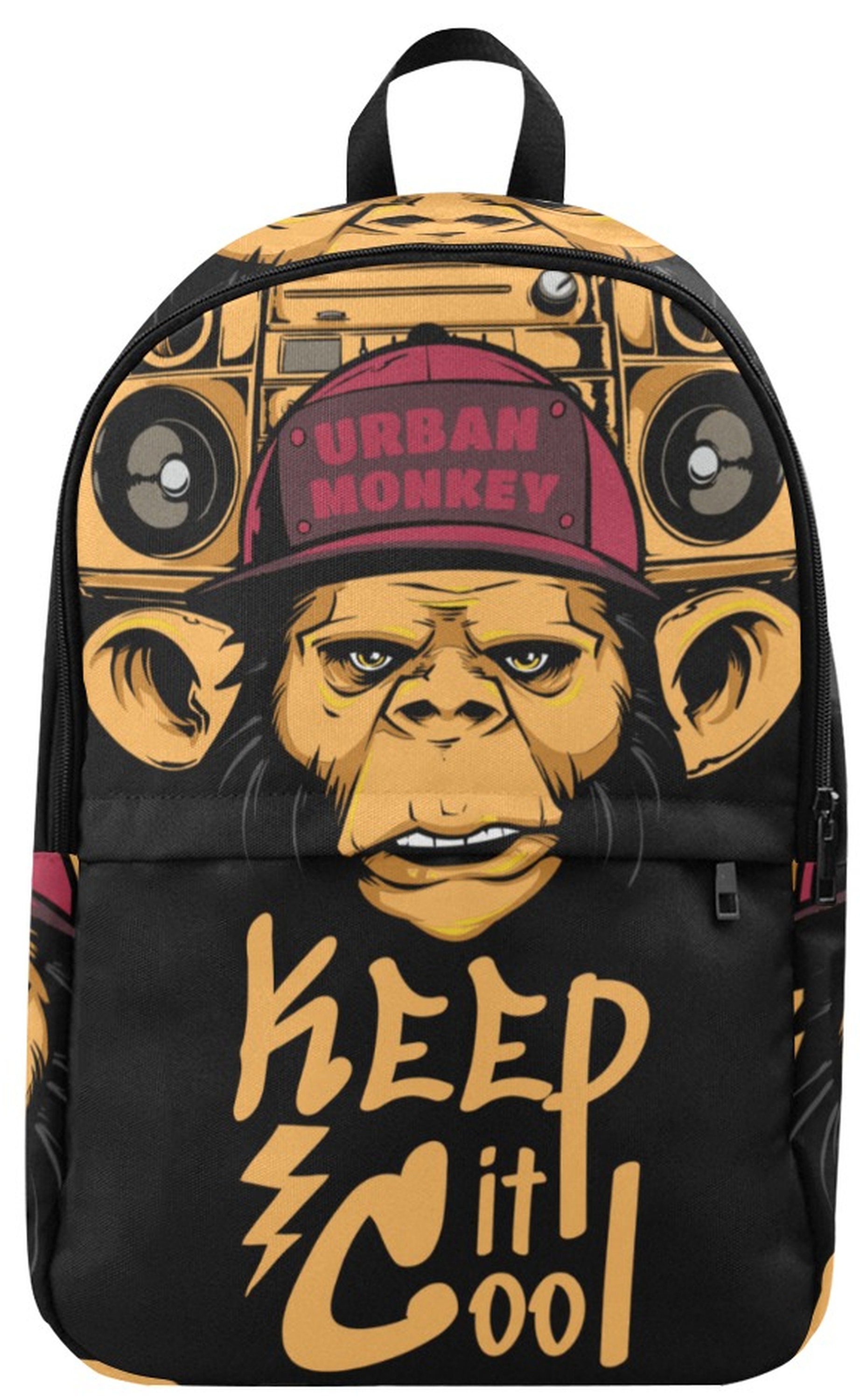 Monkey Backpack Bag Bags Handbag Ape Hip Hop Music Zoo Animal 